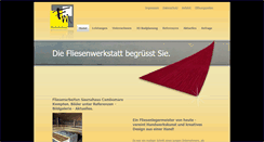 Desktop Screenshot of fliesenwerkstatt-marton.de